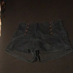Forever 21 blue high waisted shorts